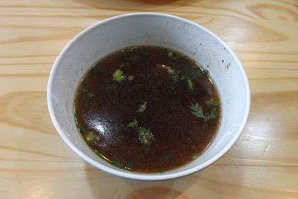 カニ炒飯のスープ